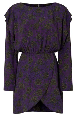 Slowlove Vestido Estampado Manga Larga Multicolor Hot