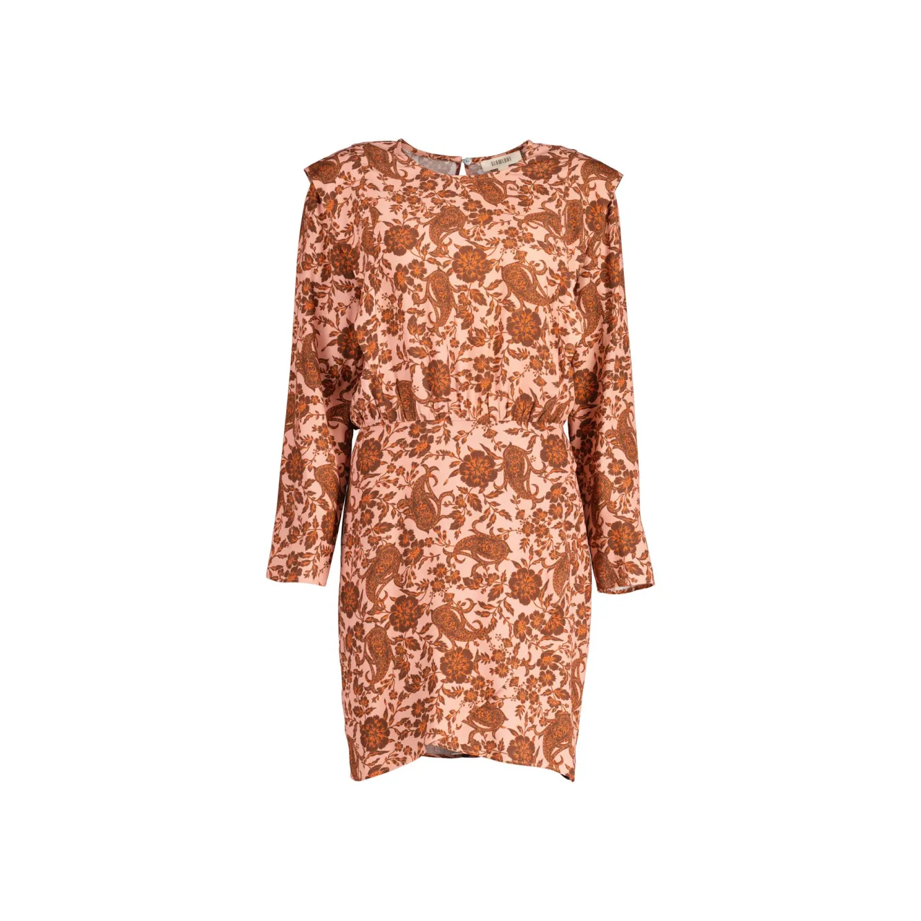 Slowlove Vestido Estampado Manga Larga Estampado Beige Best