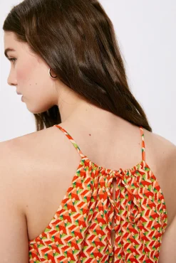 High Spirits Vestido Julieta Naranja Clearance