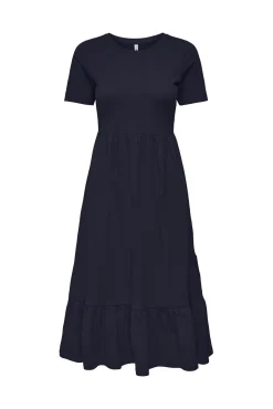 Only Vestido Largo Azul Medio New