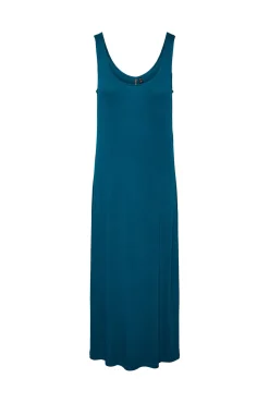 Pieces Vestido Largo De Mujer. Turquesa Discount
