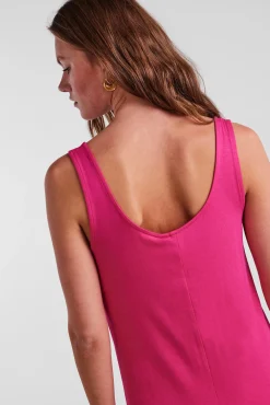 Pieces Vestido Largo De Mujer. Morado Best