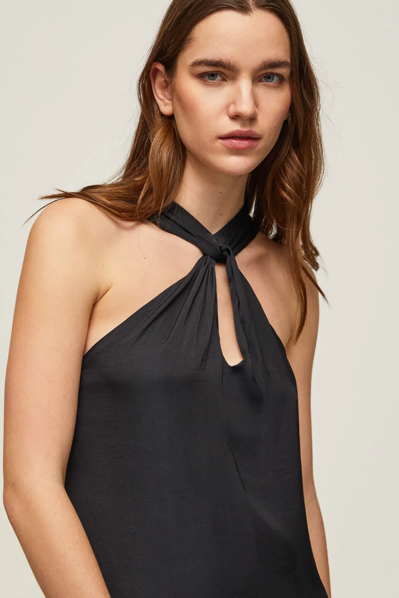 Pepe Jeans Vestido Largo De Tirantes. Negro New
