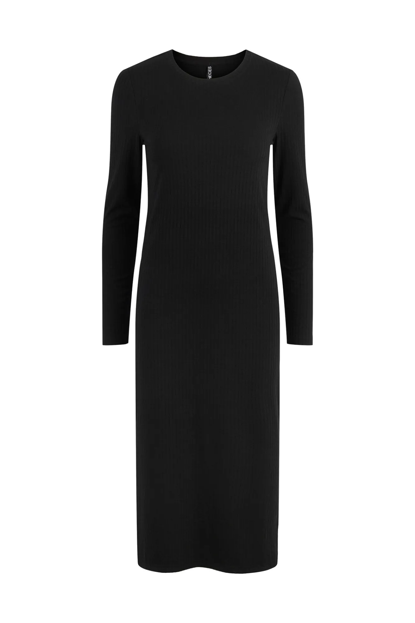 Pieces Vestido Largo Elastico Negro Outlet