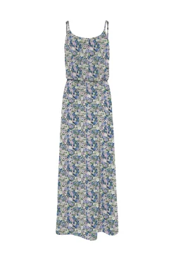 Only Vestido Largo Estampado Tirantes Azul Medio Best