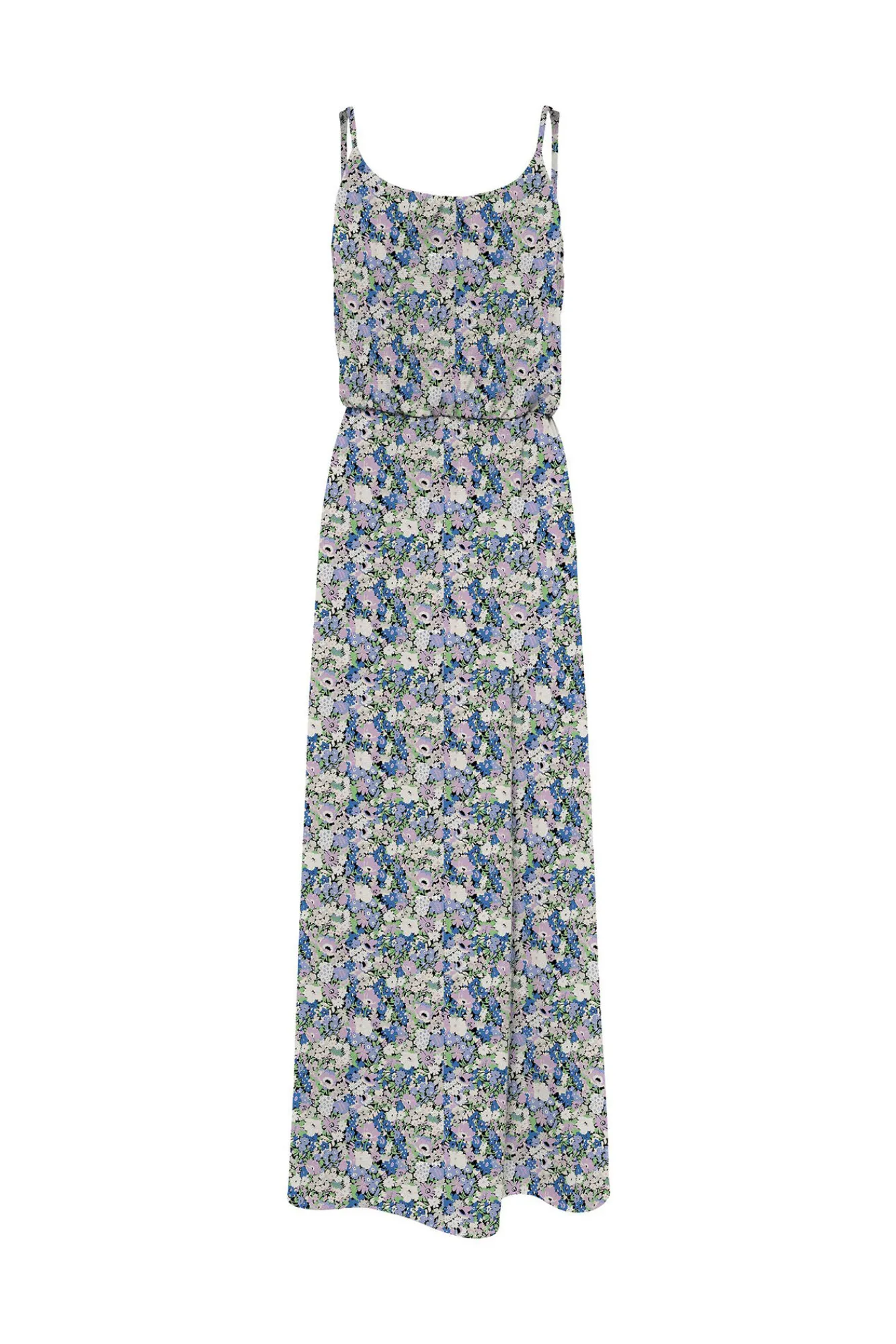 Only Vestido Largo Estampado Tirantes Azul Medio Best