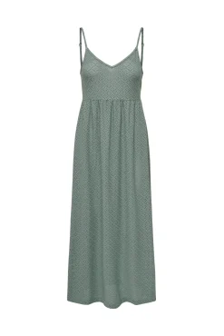 JDY Vestido Largo Fluido De Tirantes Verde Online