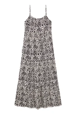 Women'secret Vestido Largo Geometrico Estampado New