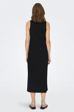 Only Vestido Largo Sin Mangas Negro