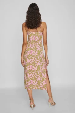 Vila Vestido Largo Tirantes Verde Online