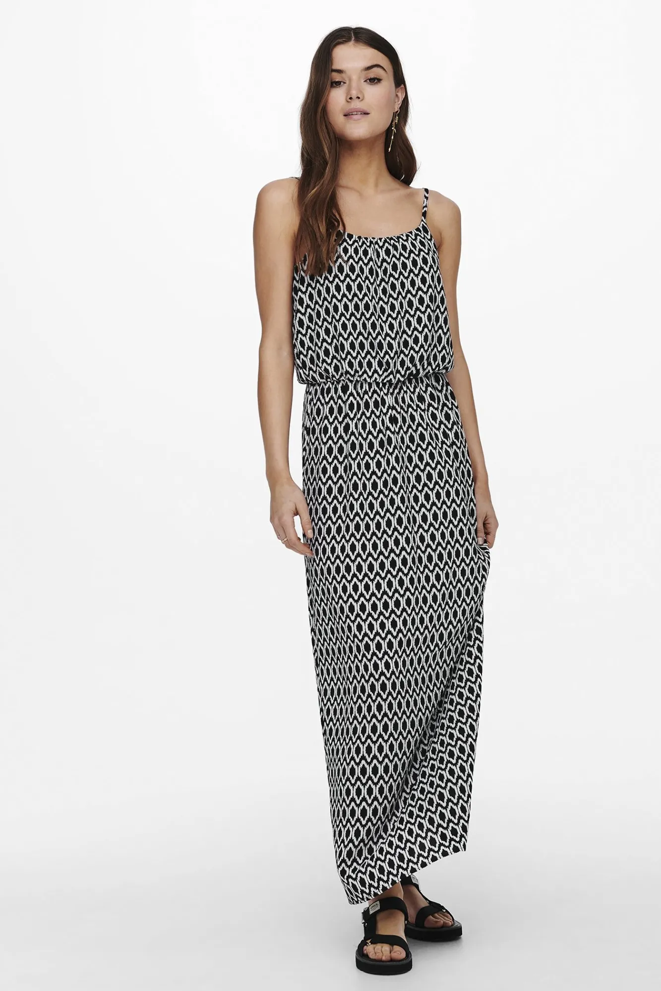 Only Vestido Largo Tirantes Negro Clearance