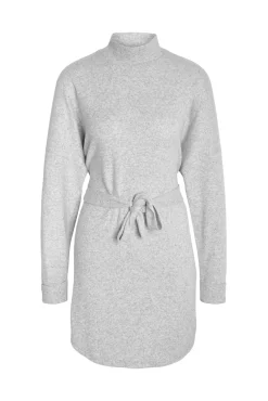 Noisy May Vestido Manga Larga Gris Claro