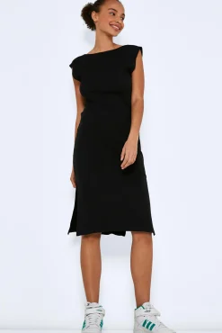 Noisy May Vestido Midi Negro New