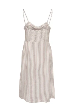 Only Vestido Midi Botones Blanco Hot