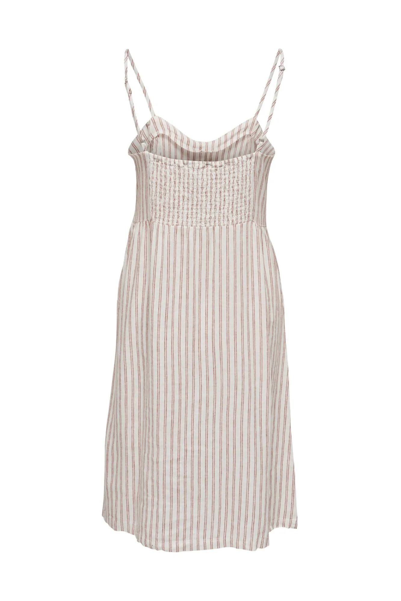 Only Vestido Midi Botones Blanco Hot