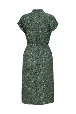 Only Vestido Midi Camisero Verde New