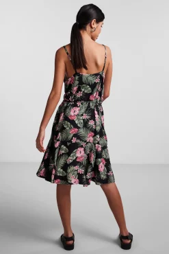 Pieces Vestido Midi Camisero De Tirantes. Verde Online