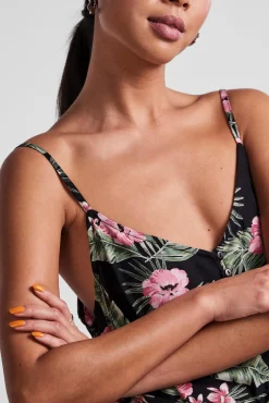 Pieces Vestido Midi Camisero De Tirantes. Verde Online