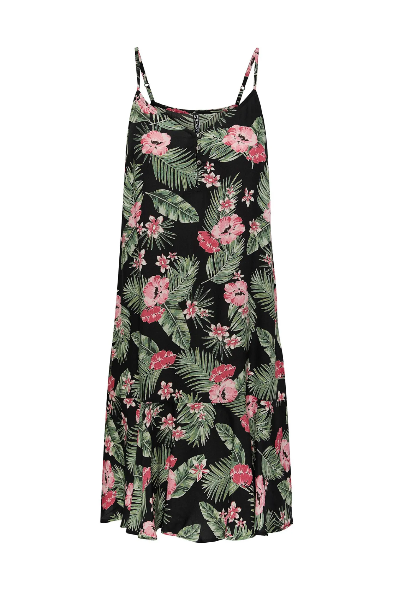 Pieces Vestido Midi Camisero De Tirantes. Verde Online