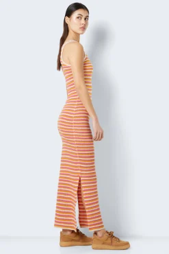 Noisy May Vestido Midi Crochet Blanco Hot