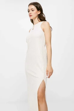 * Vestido Midi Crochet Amarillo Sale