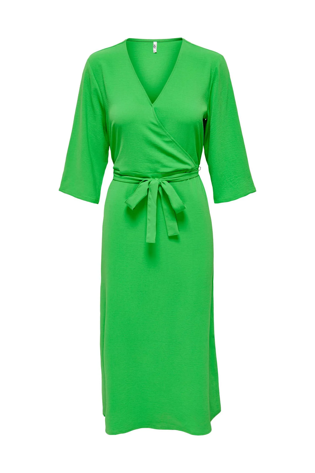 JDY Vestido Midi Cruzado Verde Hot