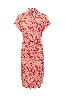 Pieces Vestido Midi De Mujer Naranja Discount