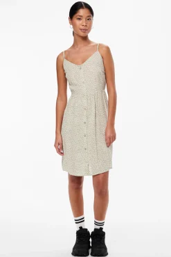 Pieces Vestido Midi De Tirantes. Verde Hot