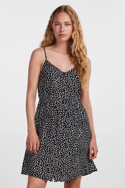 Pieces Vestido Midi De Tirantes. Negro Online