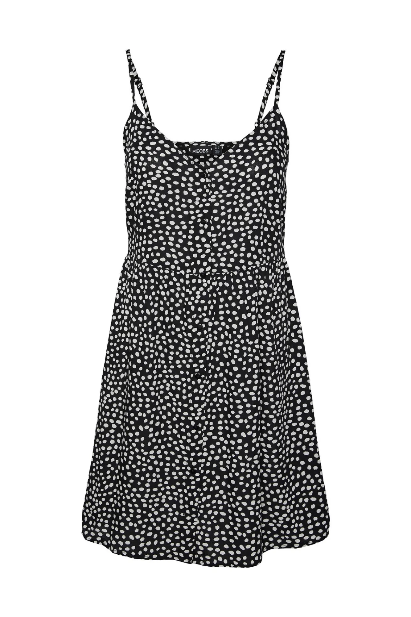 Pieces Vestido Midi De Tirantes. Negro Online