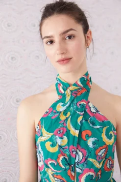 * Vestido Midi Espalda Abierta Botella New