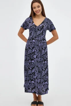 Inside Vestido Midi Estampado Multicolor Hot