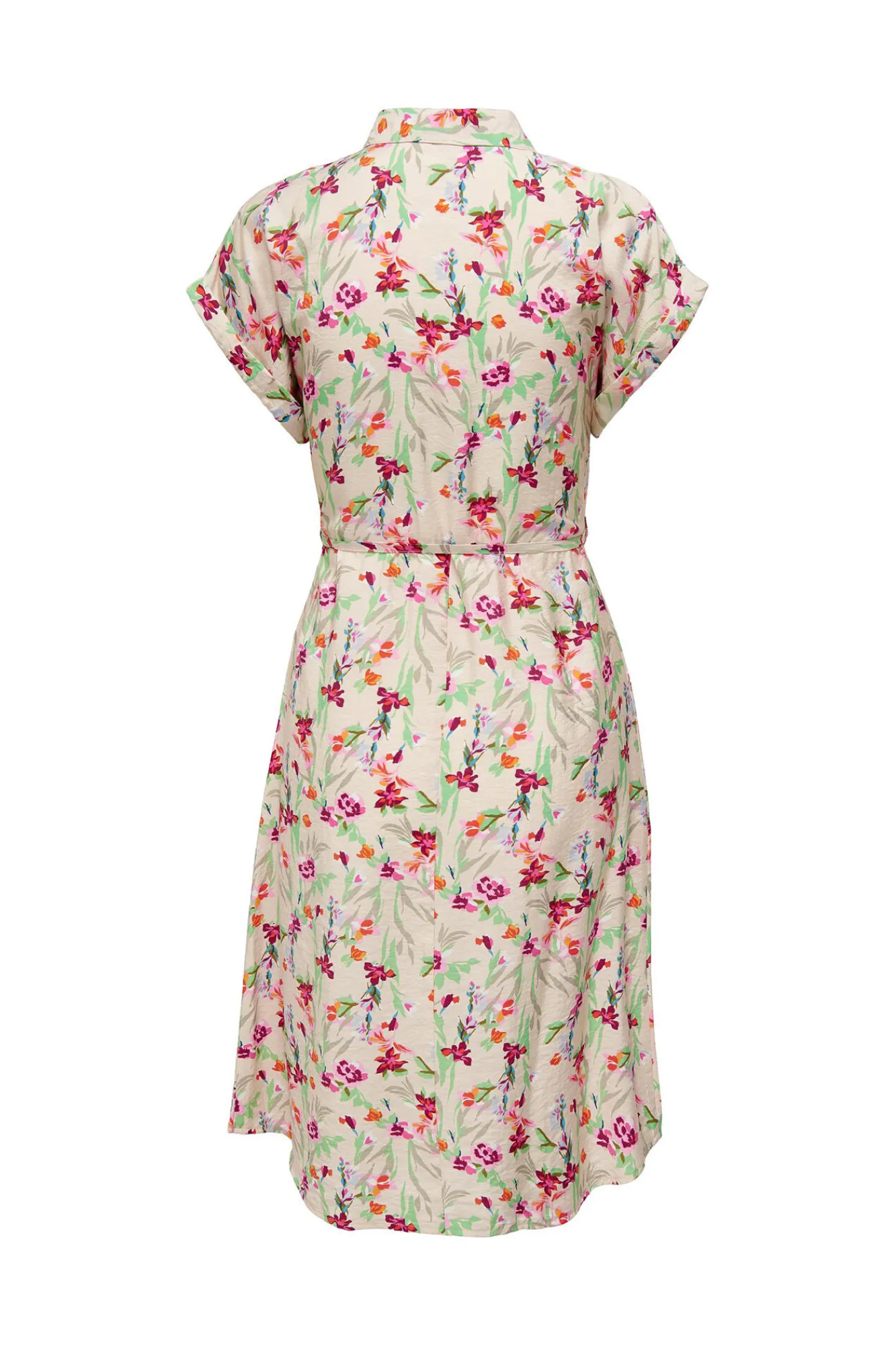 JDY Vestido Midi Estampado Camisero Gris Medio Hot