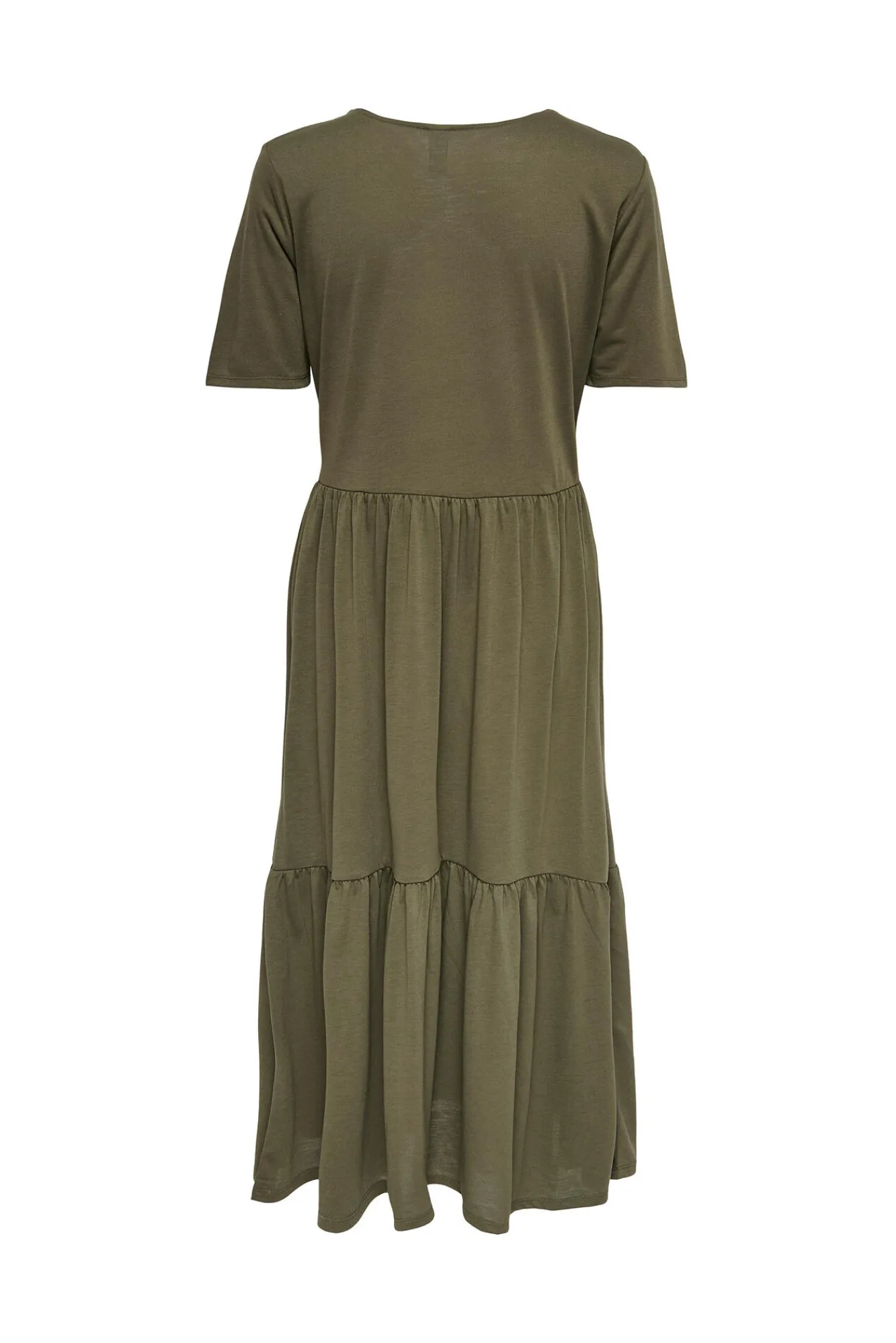 JDY Vestido Midi Manga Corta Kaki Oscuro Sale