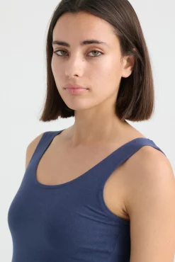 Inside Vestido Midi Punto Navy Discount