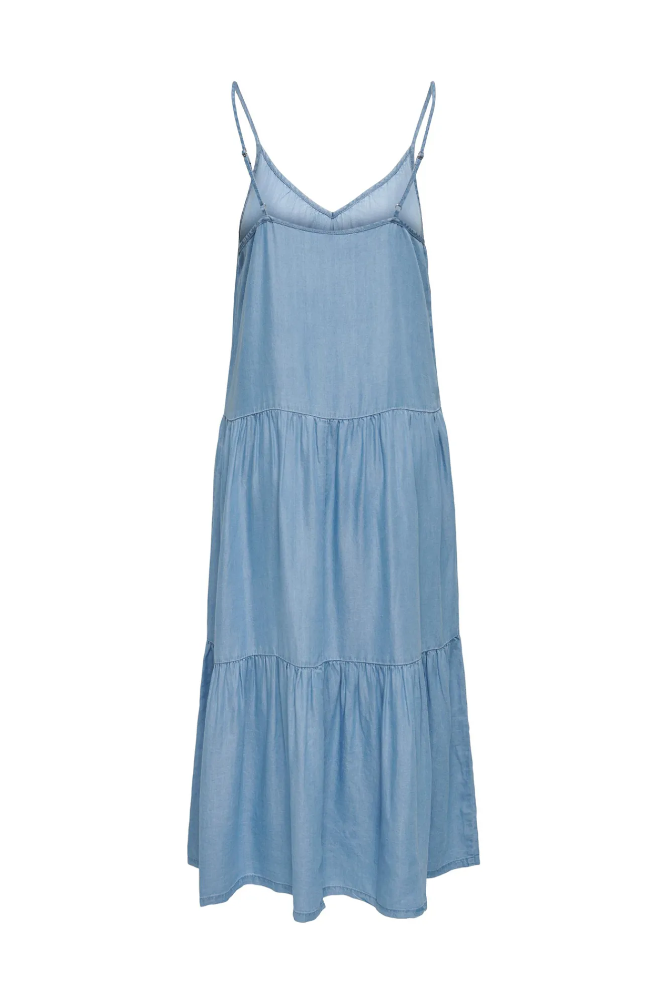 JDY Vestido Midi Sin Mangas Lyocell Azul Claro Hot