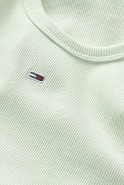 Tommy Jeans Vestido Mini Ajustado . Verde Online