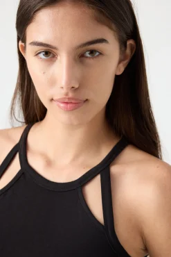 Inside Vestido Mini Halter Negro Clearance