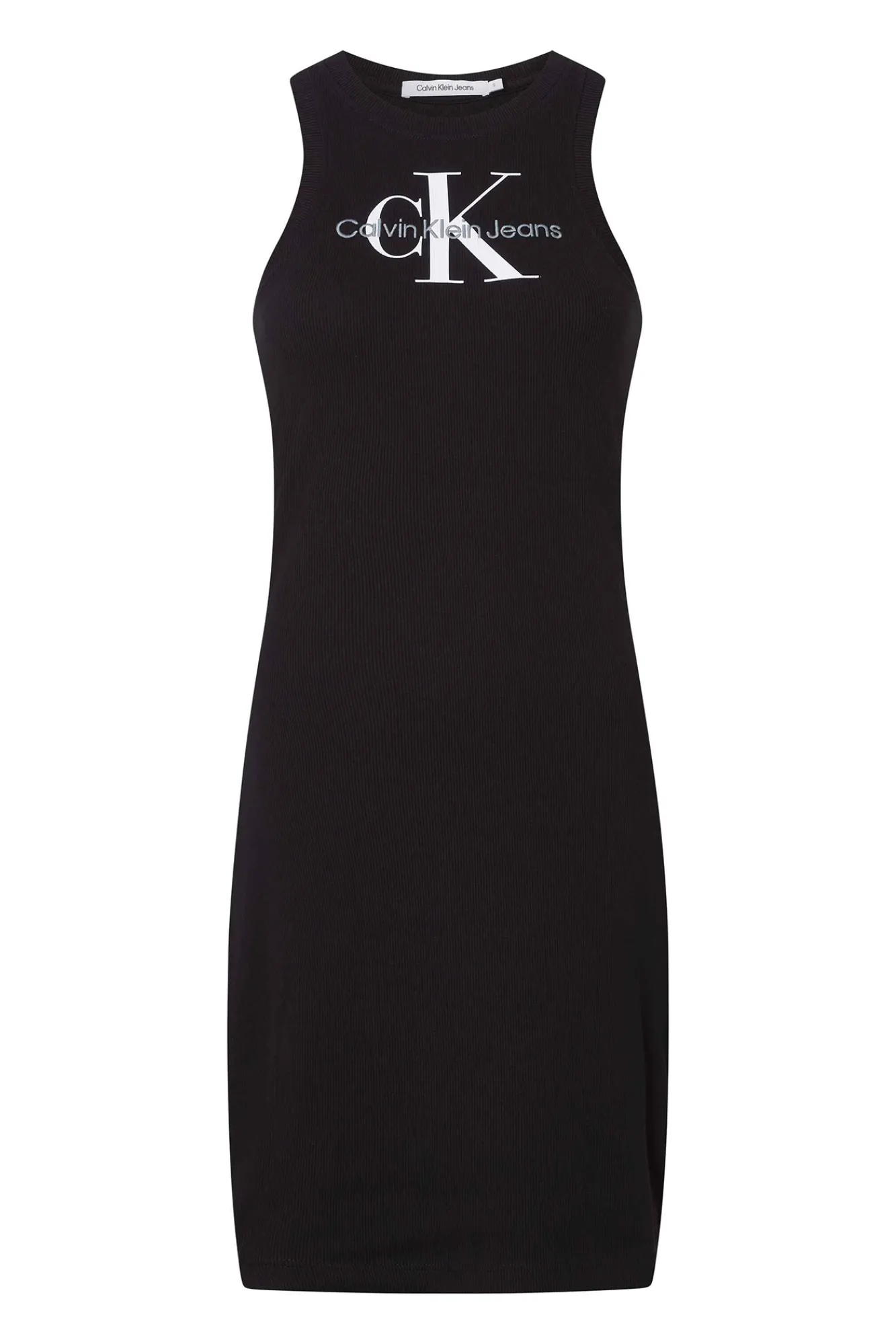 Calvin Klein Vestido Punto Milano Negro Hot