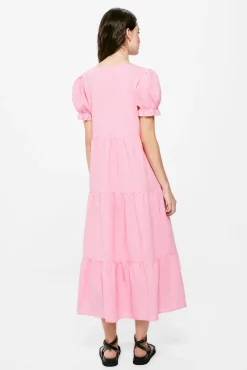 * Vestido Rosa Popelin Paneles Morado