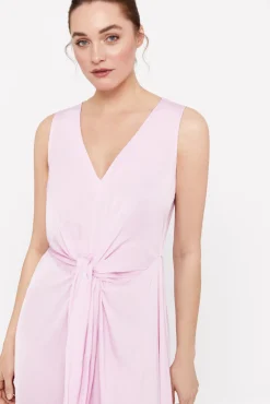 Cortefiel Vestido Satinado Sostenible Lila New