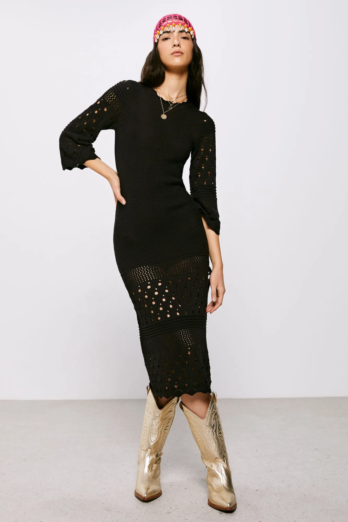 High Spirits Vestido Sparky Negro Sale