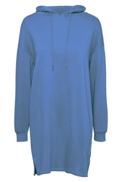 Pieces Vestido Sudadera Azul Medio Discount