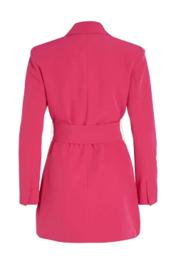 Vila Vestido Tipo Blazer Rosa New