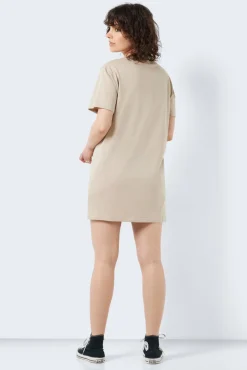 Noisy May Vestido Tipo Camiseta Beige Medio Clearance