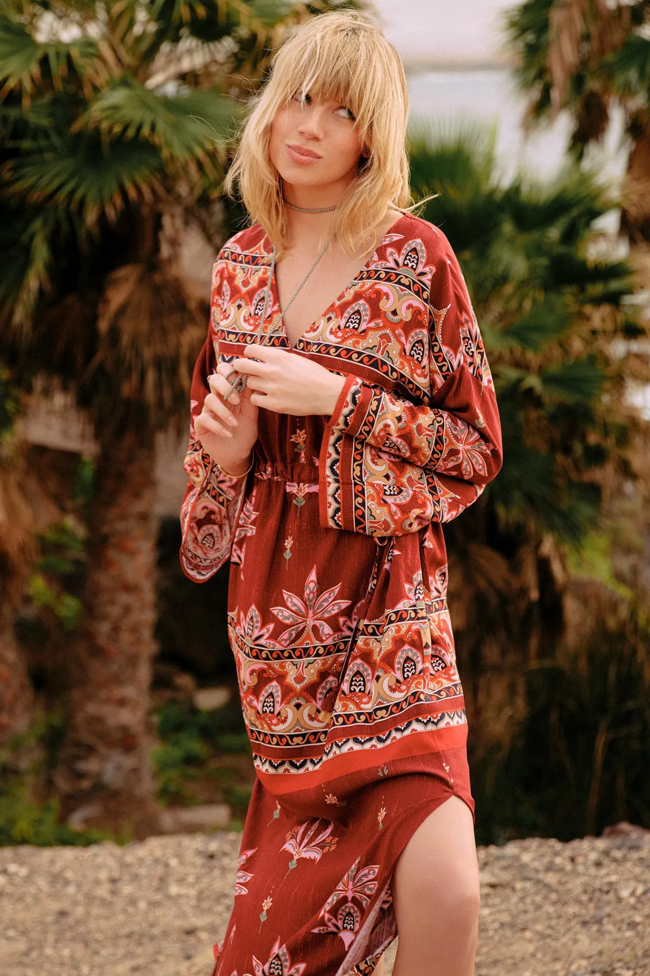 Slowlove Vestido Tunica Estampado Multicolor Discount