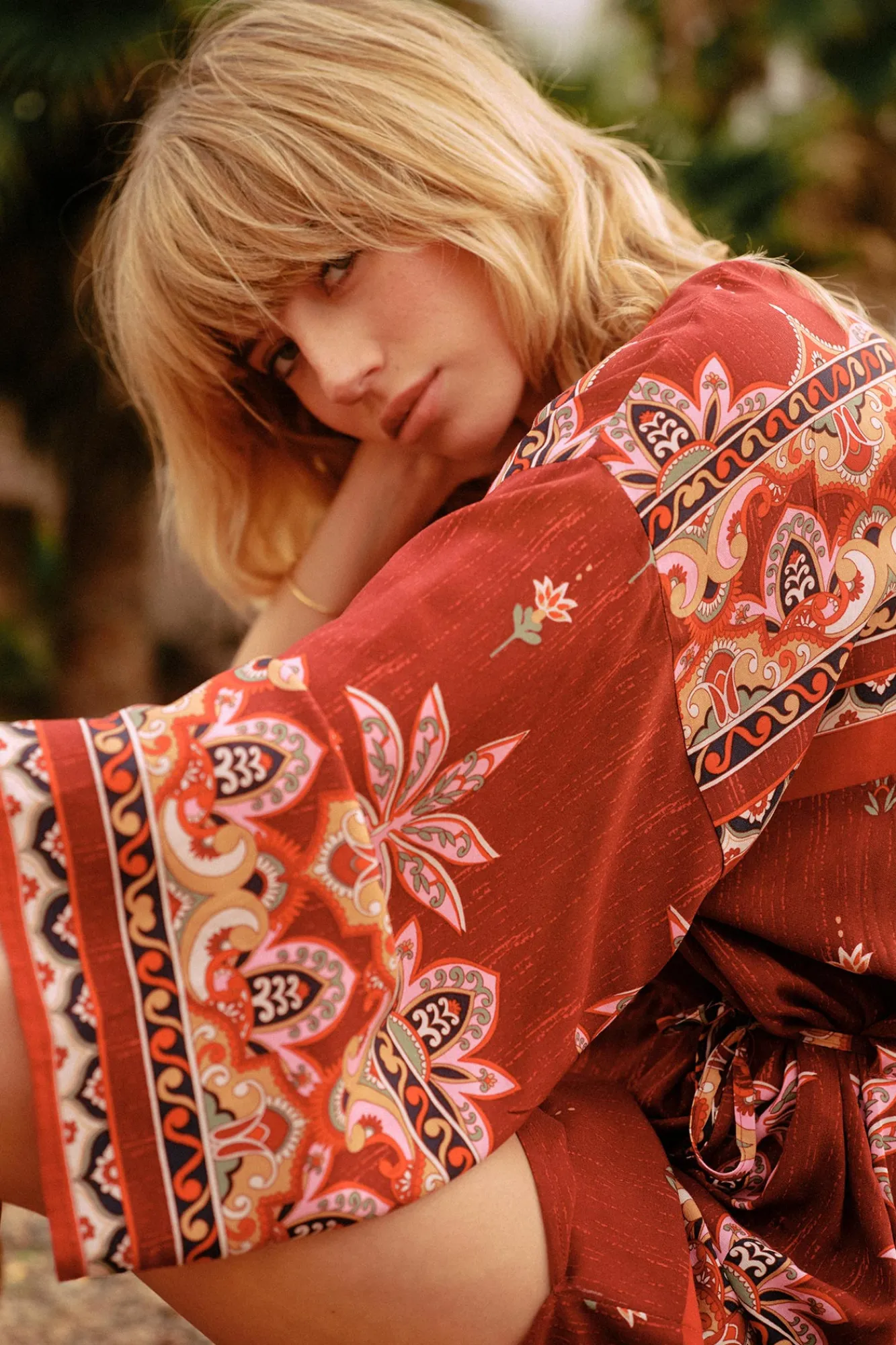 Slowlove Vestido Tunica Estampado Multicolor Discount