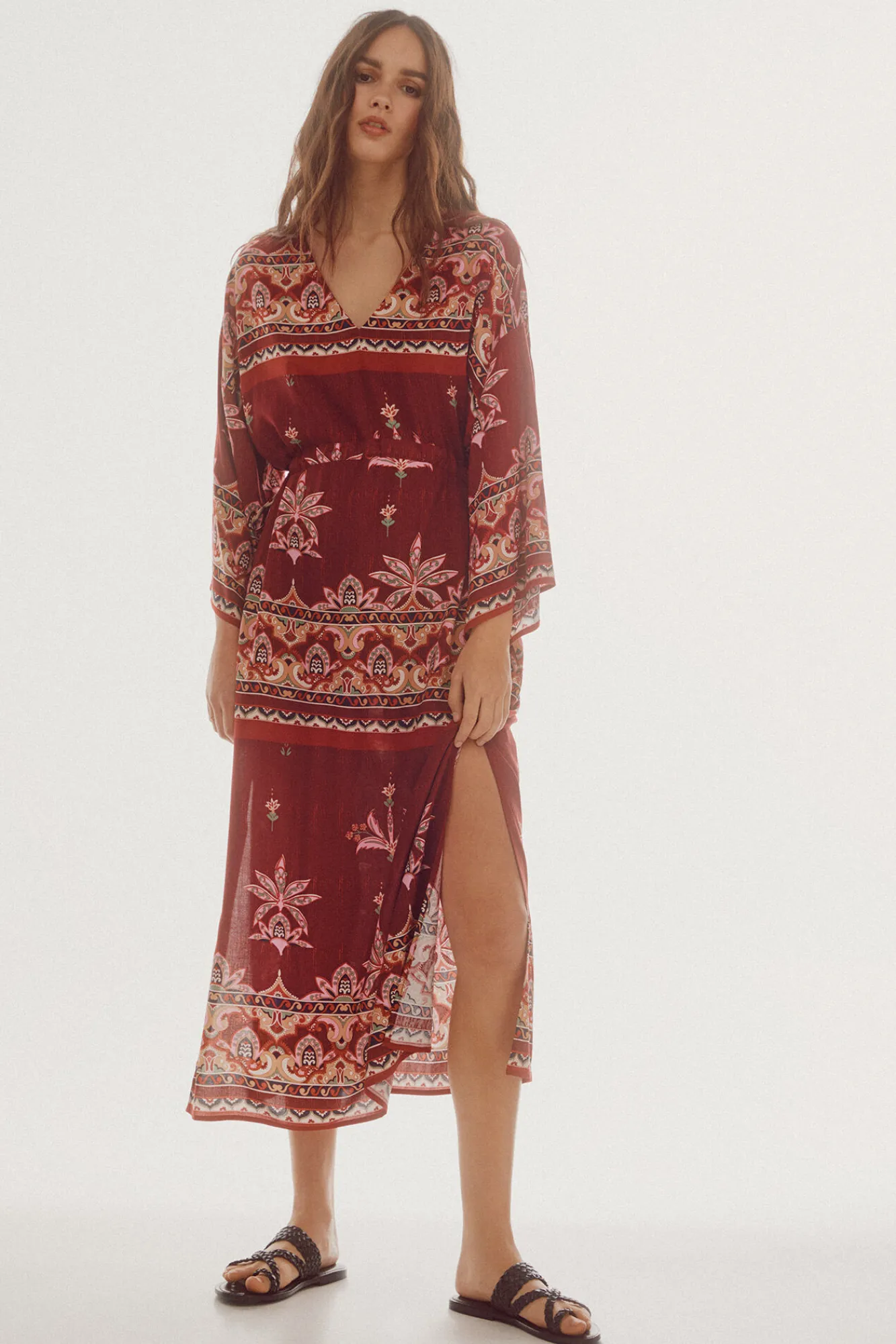 Slowlove Vestido Tunica Estampado Multicolor Discount