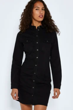 Noisy May Vestido Vaquero Corto Negro Sale