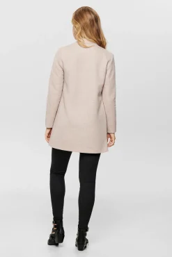 Only Woolen Cloth Coat With High Collar Gris Medio Outlet